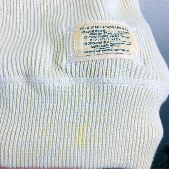 Polo Jeans Company Ralph Lauren Ribbed Half Zip Sweater XXL - Picture 4 of 7